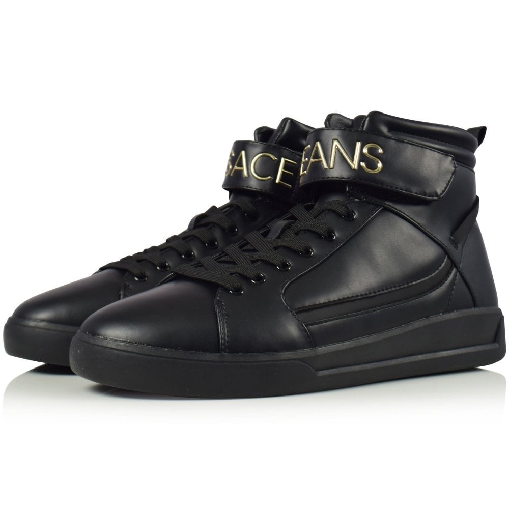 Brand New Unisex Versace Valcro high top trainers